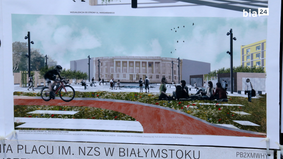Wizualizacja placu NZS wg zwycięskiego projektu /fot. H. Korzenny/