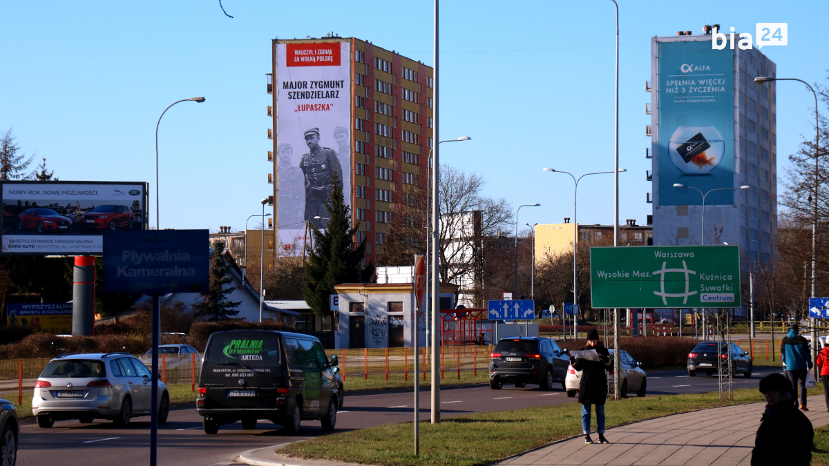 Billboard z&nbsp;Łupaszką /fot. H. Korzenny Bia24/