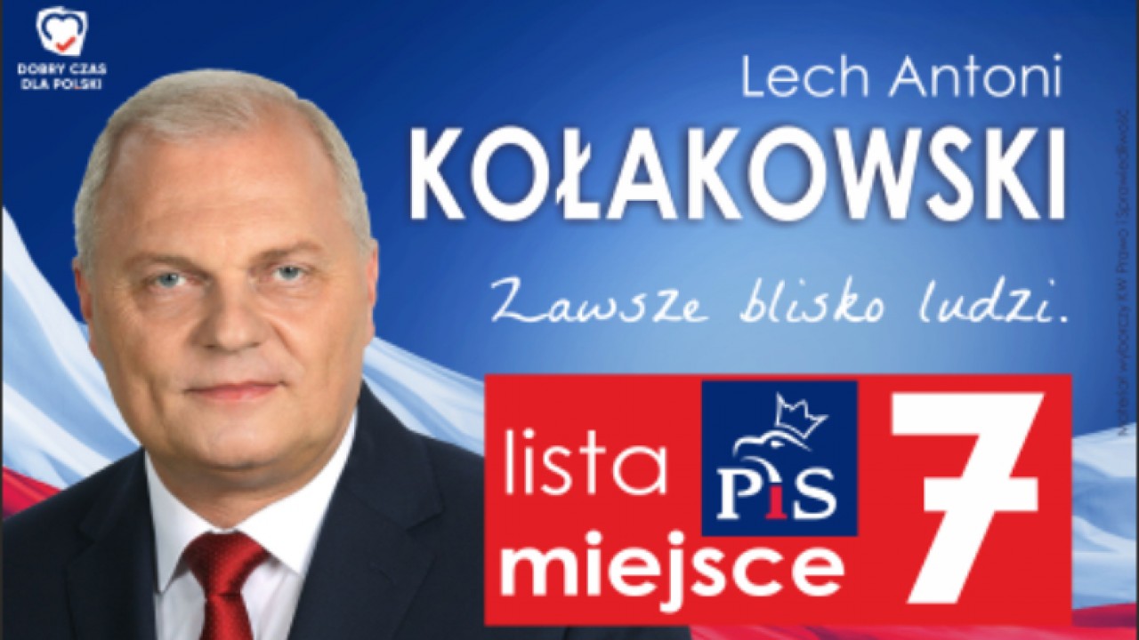 Plakat wyborczy posła Kołakowskiego w wyborach do Sejmu 2019 r.