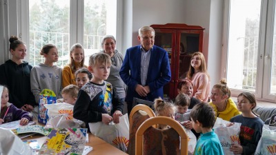 Prezydent Białegostoku przywitał dzieci, które przyjechały z&nbsp;Ukrainy