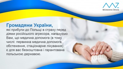 Darmowe szczepienia dla obywateli Ukrainy