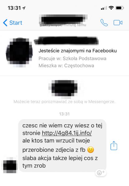 Przykładowa treść wiadomości od&nbsp;hakerów /fot. Niebezpiecznik.pl/