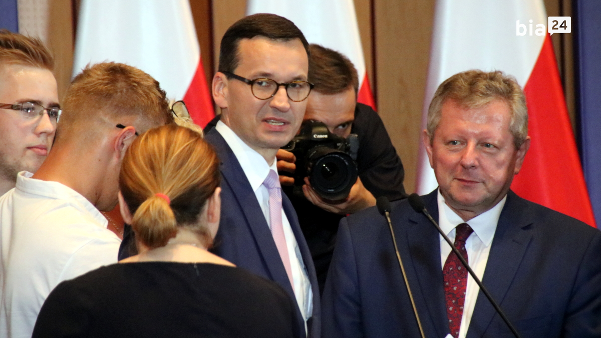 Premier Mateusz Morawiecki w&nbsp;Białymstoku /fot. H. Korzenny/