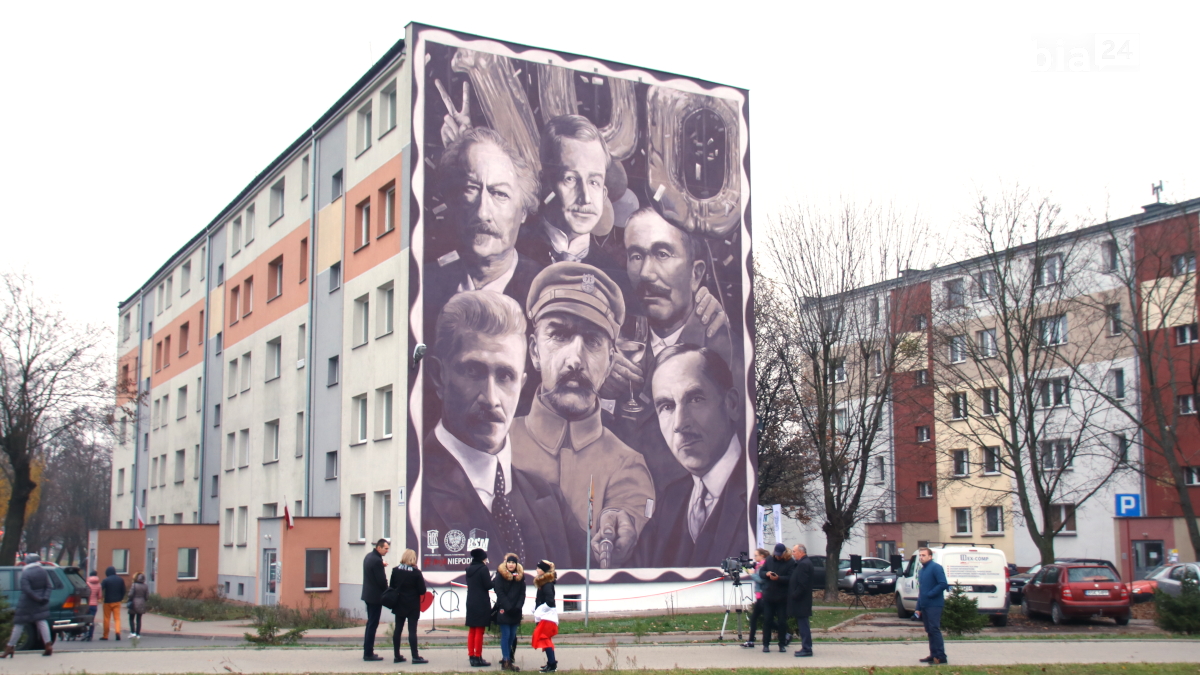 Mural od&nbsp;strony ulicy Zwierzynieckiej /fot. H. Korzenny/