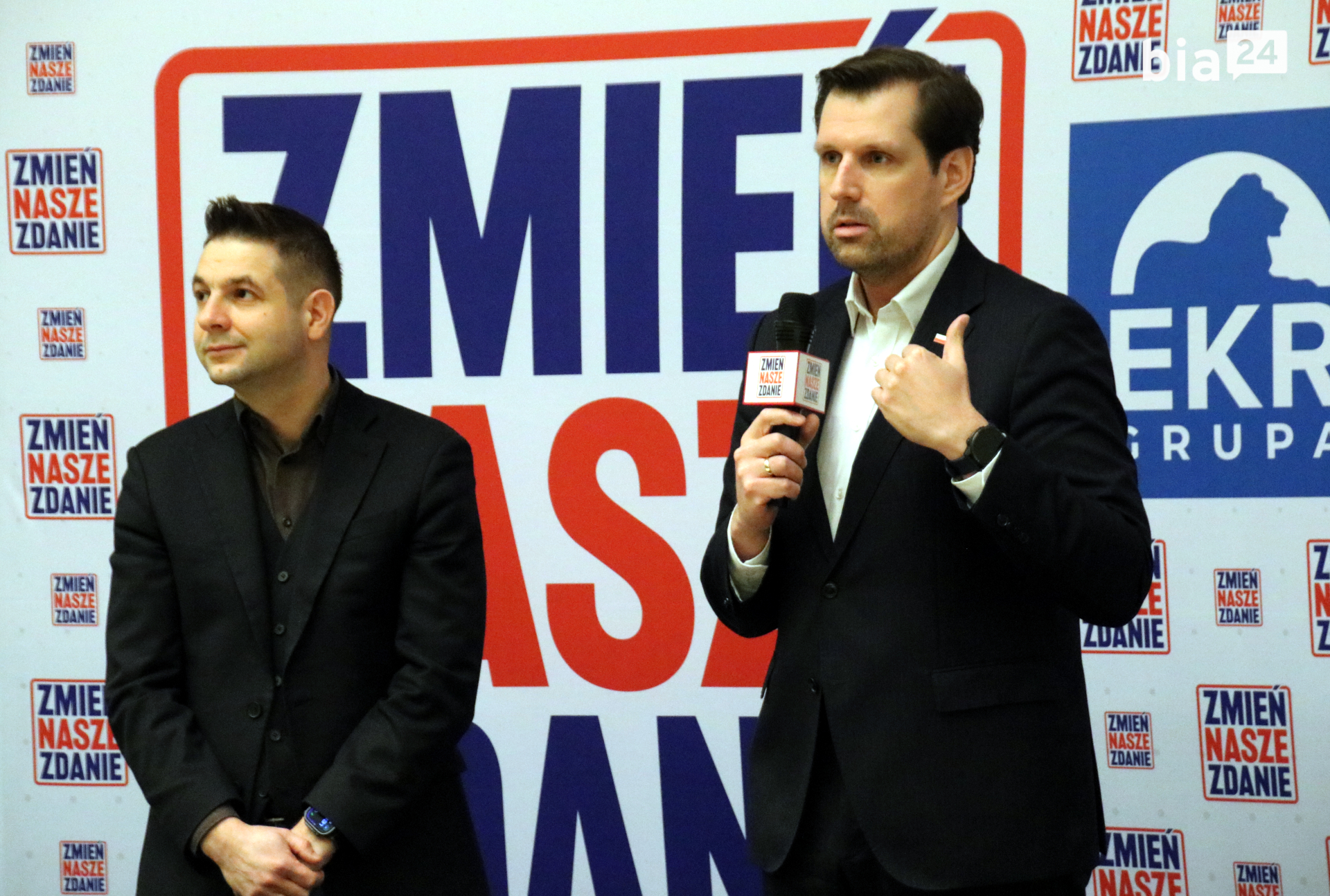 Patryk Jaki, Tobiasz Bocheński [fot. Bia24]