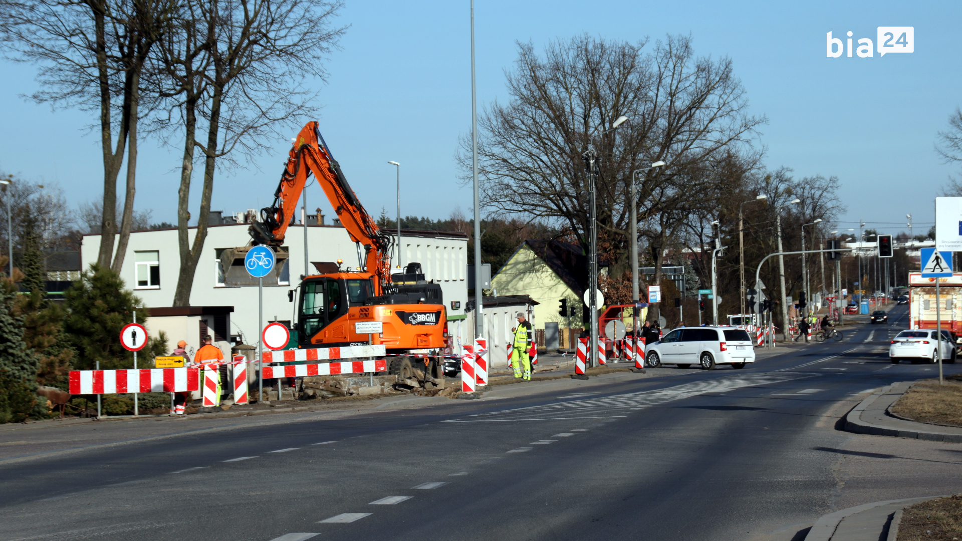 Przebudowa ścieżki rowerowej na&nbsp;ulicy Baranowickiej [fot. Bia24]