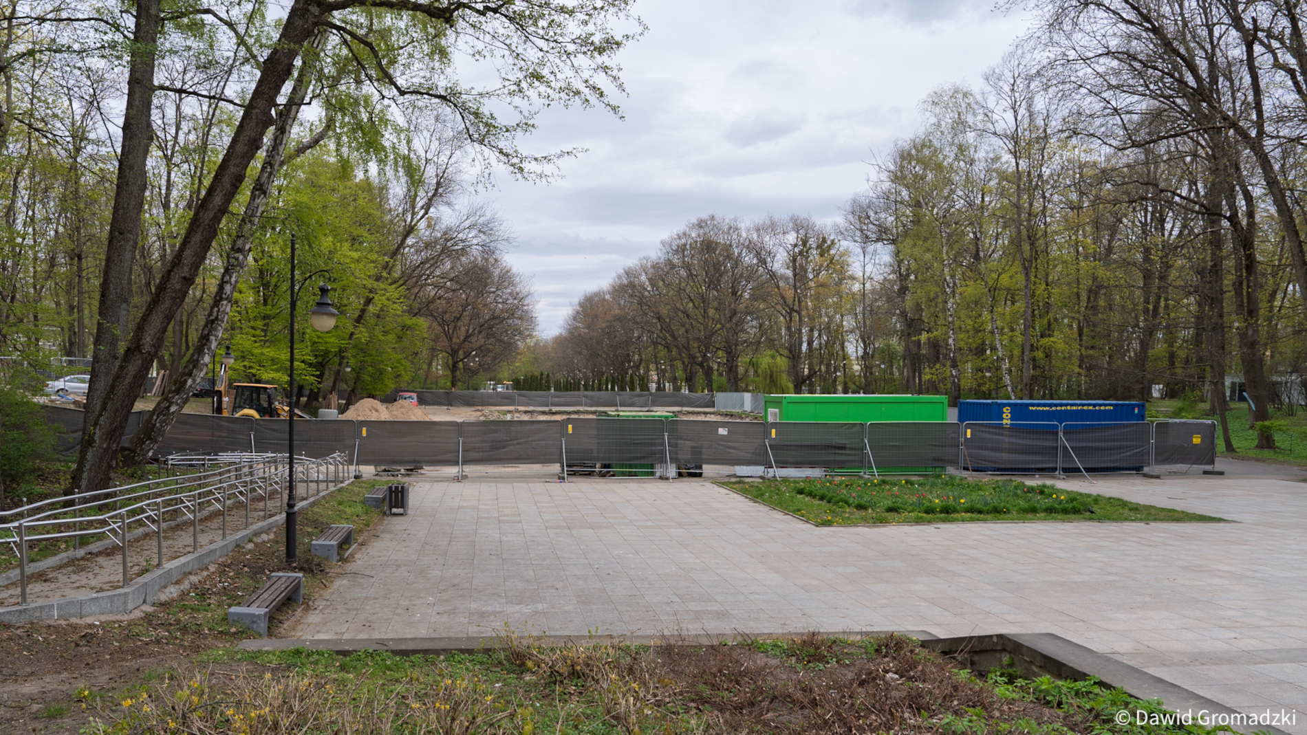 Aleja Zakochanych z&nbsp;fontanną [fot. D. Gromadzki / UM Białystok]