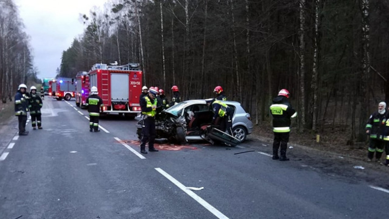 Wypadek w okolicy Horodnianki /fot. Podlaska Policja/