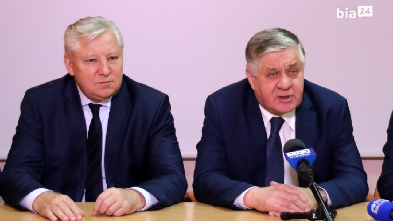 Senator Jan Dobrzyński i poseł Krzysztof Jurgiel podczas konferencji prasowej /fot. archiwum Bia24/