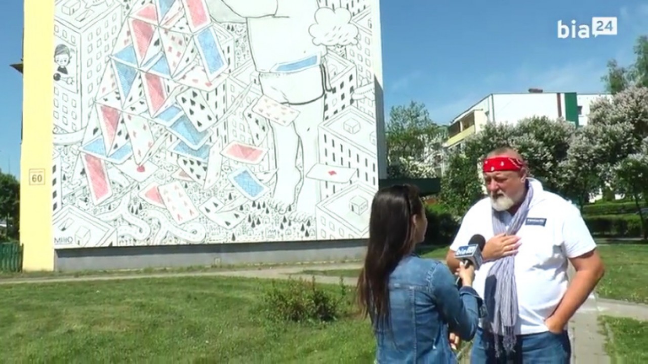 VIDEO. Legenda polskiego muralu znów w&nbsp;Białymstoku. Rafał Roskowiński stworzy nietypowe dzieła