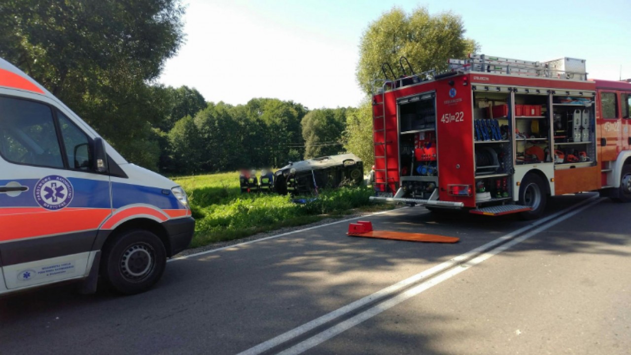 Miejsce wypadku /fot. Podlaska policja/