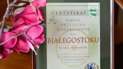 Białystok przyjazny rowerzystom. Miasto dostało certyfikat