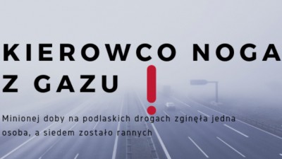 W woj. podlaskim odnotowano 61 kolizji. To mniej więcej tyle ile zazwyczaj przez&nbsp;cały weekend