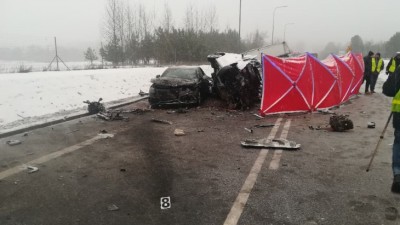 Śmiertelny wypadek w&nbsp;okolicach Świętej Wody. Trasa Wasilków - Białystok zablokowana