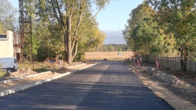 Trwa budowa drogi Sobolewo - Henrykowo