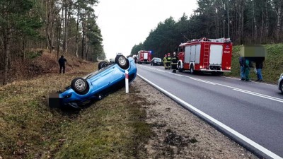 Wypadek pod Knyszynem. Policja kieruje na&nbsp;objazdy