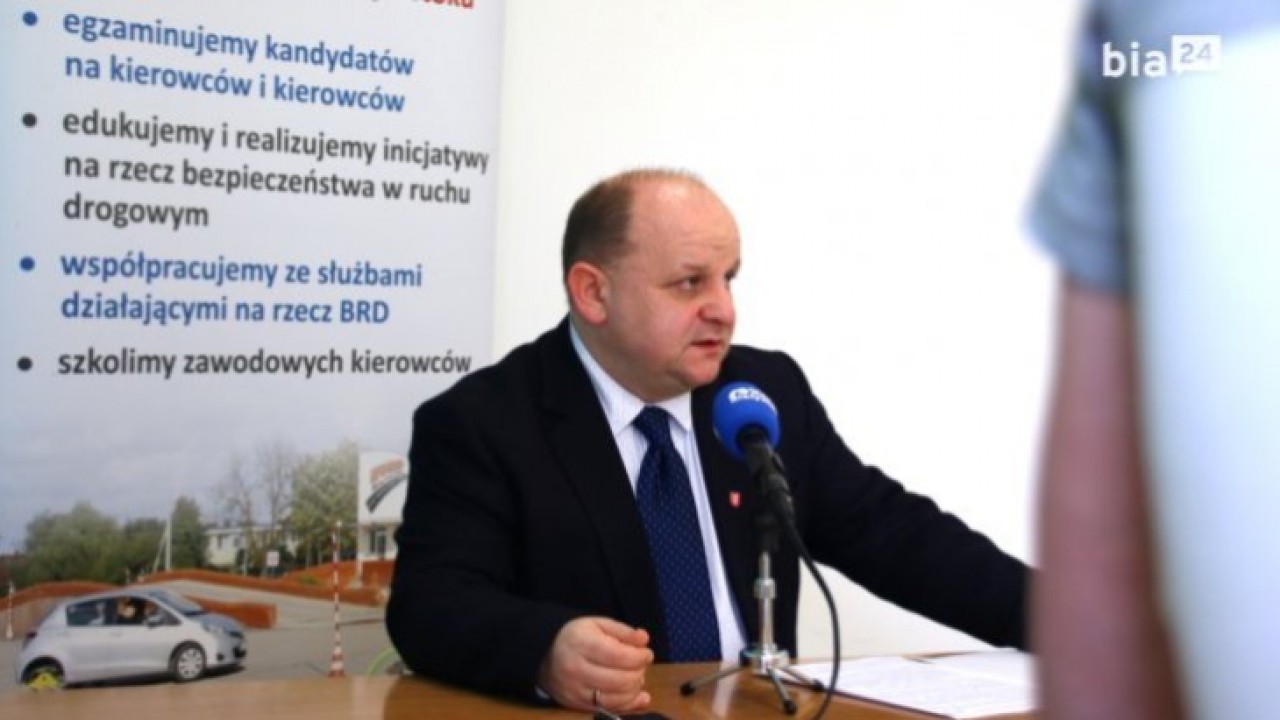 Na zdjęciu Przemysław Sarosiek, dyrektor WORD w Białymstoku