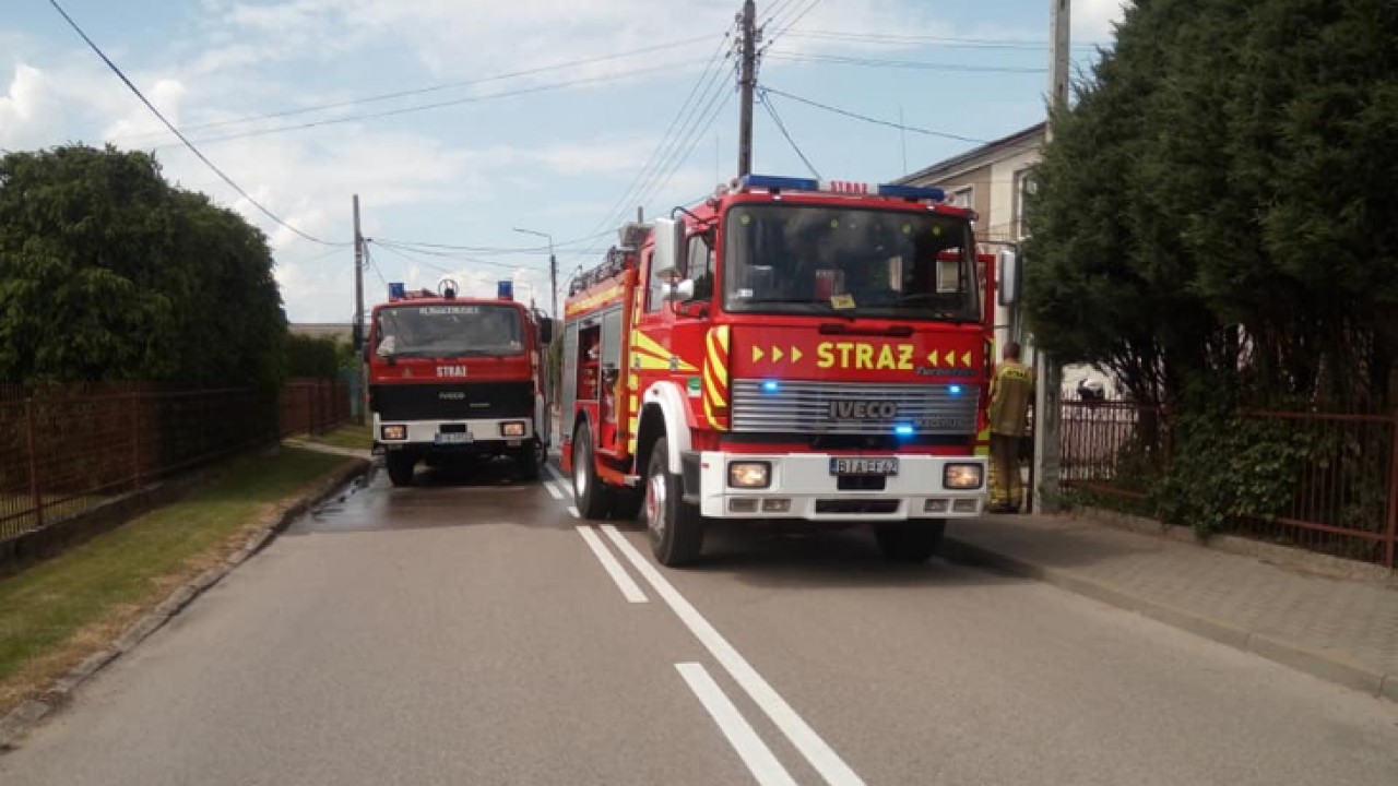 Strażacy z Zabłudowa w akcji /fot. Facebook: OSP Zabłudów/