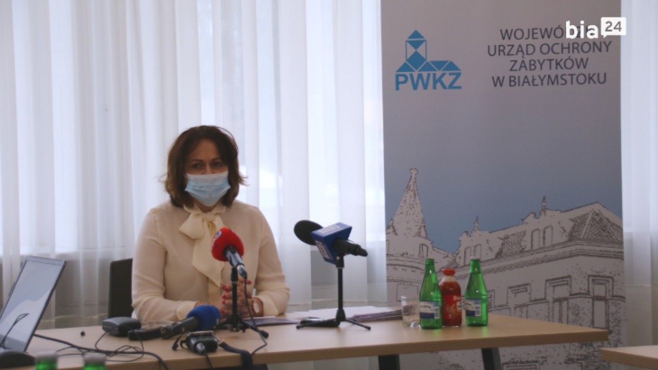 prof. Małgorzata Dajnowicz na konferencji prasowej /fot. Bia24/