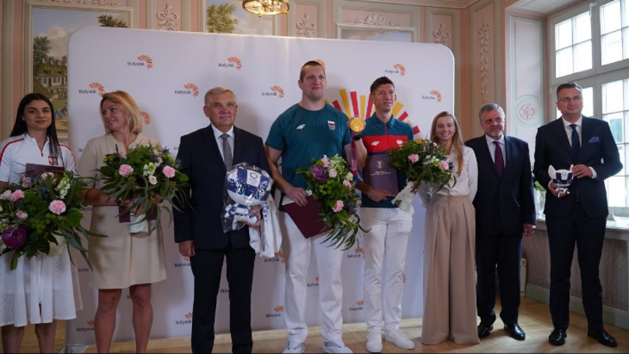 VIDEO. Olimpijczycy u prezydenta Białegostoku