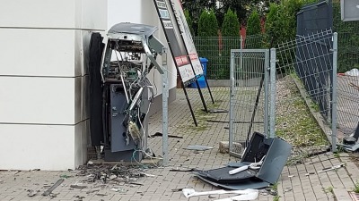 Wybuch bankomatu na&nbsp;ul. Zachodniej