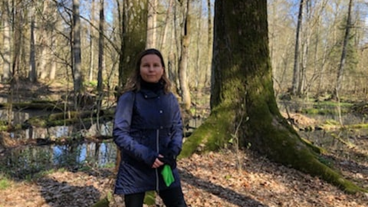 Posłanka Urszula Zielińska w Białowieży