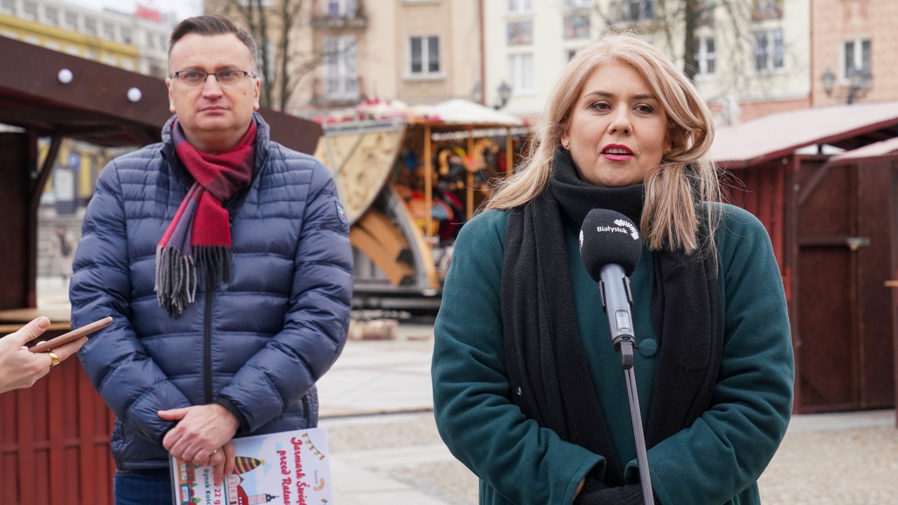 Konferencja prasowa w przeddzień otwarcia jarmarku [fot. UM Białystok]