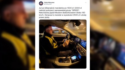 No i&nbsp;posypały się mandaty. Rekordzista zapłaci 2,5 tys. zł