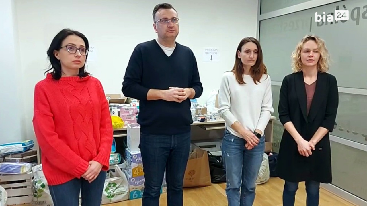 VIDEO. Mieszkańcy Lwowa czekają na&nbsp;pomoc białostoczan