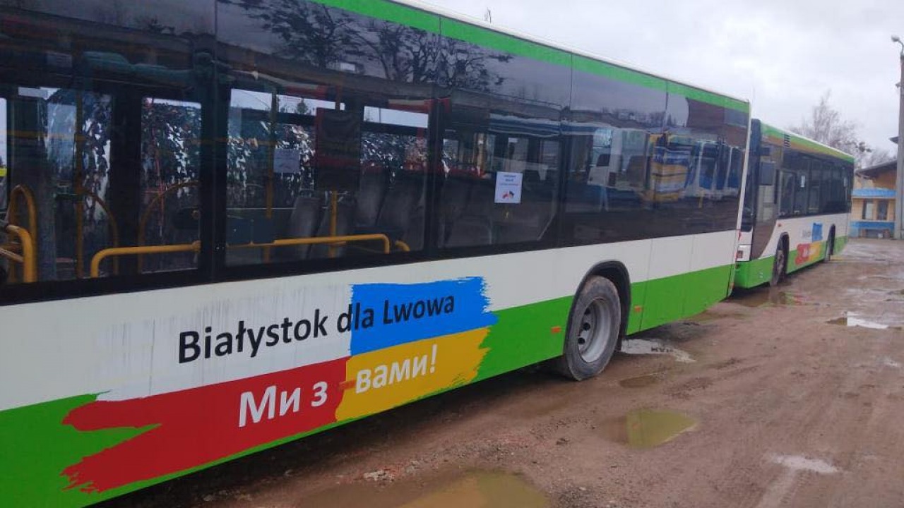 Białostockie autobusy trafiły do Lwowa [fot. bialystok.pl]