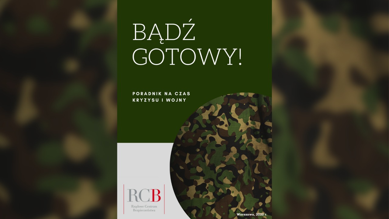 Rządowe Centrum Bezpieczeństwa opublikowało poradnik na czas kryzysu i wojny [fot. gov.pl]