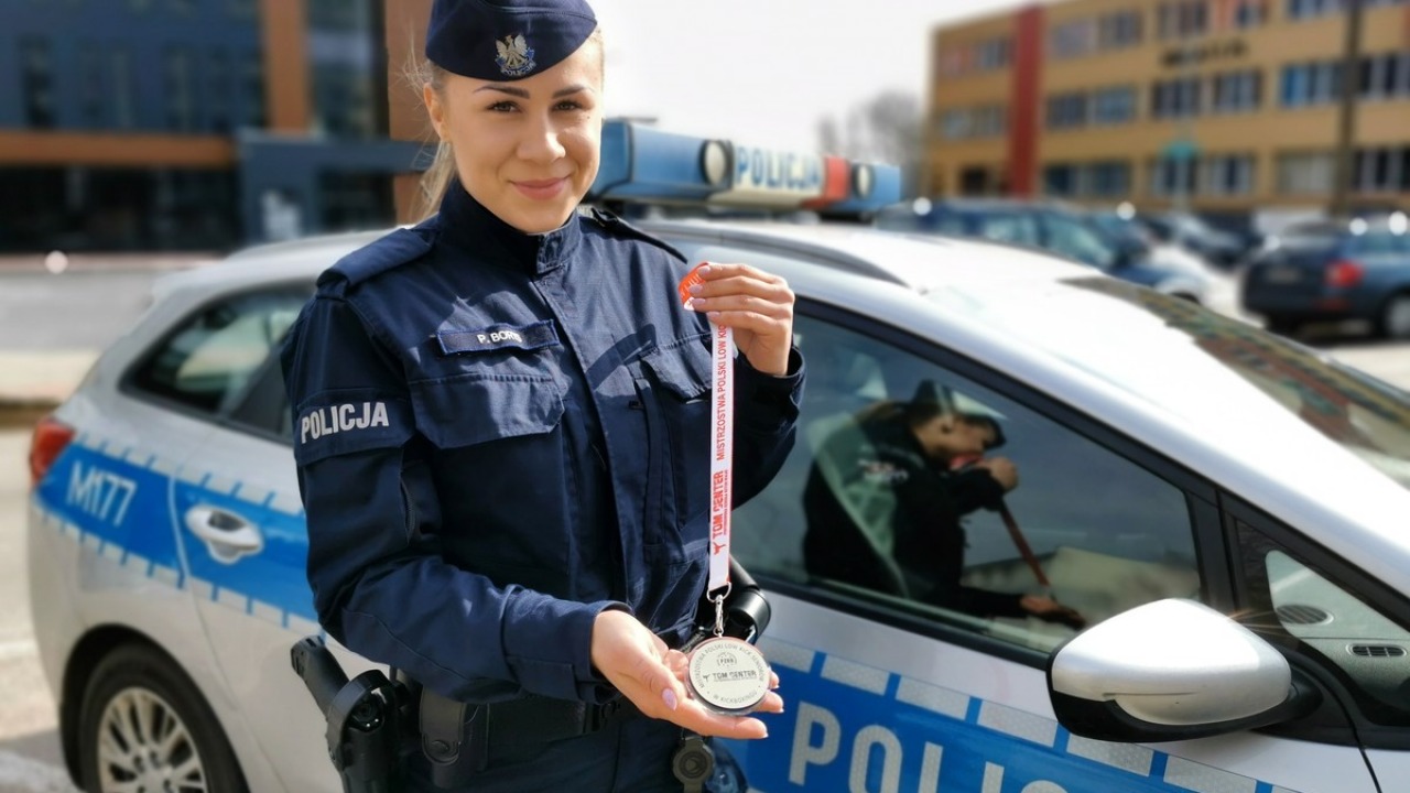 Policjantka z Białegostoku została mistrzynią Polski w kickboxingu [fot. KMP w Białymstoku]