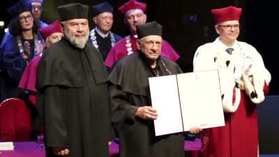 Profesor Leon Tarasewicz z&nbsp;tytułem doktora honoris causa