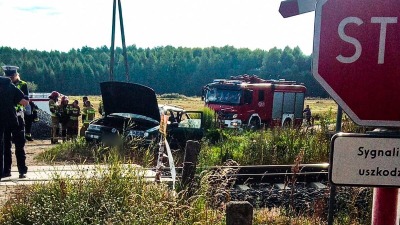 Wypadek kolejowy koło Hajnówki