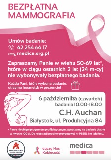 Przyjdź na&nbsp;zakupy i&nbsp;zbadaj piersi