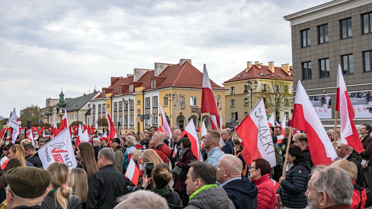 Marsz „Lockdown źródłem inflacji” - Białystok, maj 2022 r. [fot. Stowarzyszenie "Niezależni Białystok"]