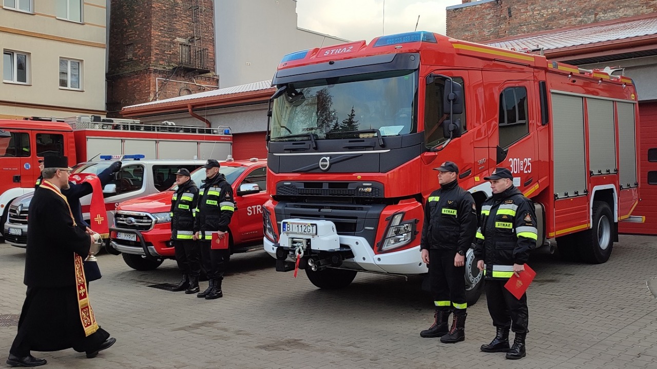 Nowe pojazdy pożarnicze w Komendzie Miejskiej PSP w Białymstoku [fot. PSP Białystok]