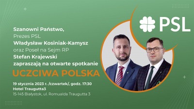 "Uczciwa Polska". Spotkanie z&nbsp;Władysławem Kosiniakiem-Kamyszem