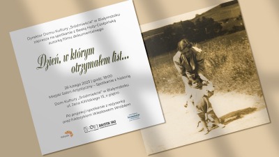 "Dzień, w&nbsp;którym otrzymałem list..." - spotkanie z&nbsp;reżyserką Beatą Hyży-Czołpińską