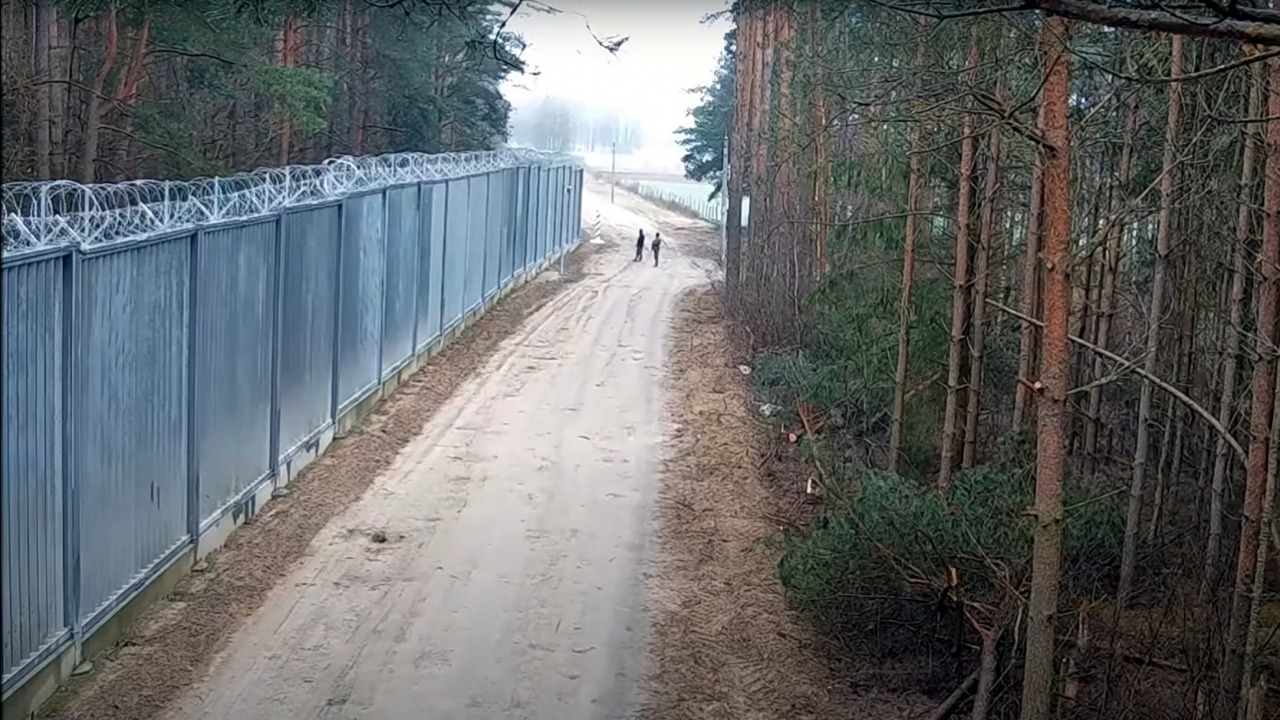 Zapora na granicy z Białorusią [fot. POSG]
