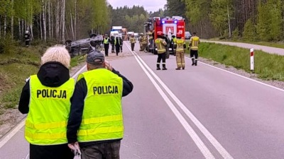 W Trześciance dachowanie. Są ofiary śmiertelne
