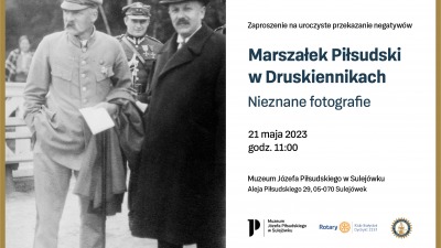 Marszałek Piłsudski w&nbsp;Druskiennikach. Nieznane fotografie trafią do&nbsp;zbiorów Muzeum w&nbsp;Sulejówku