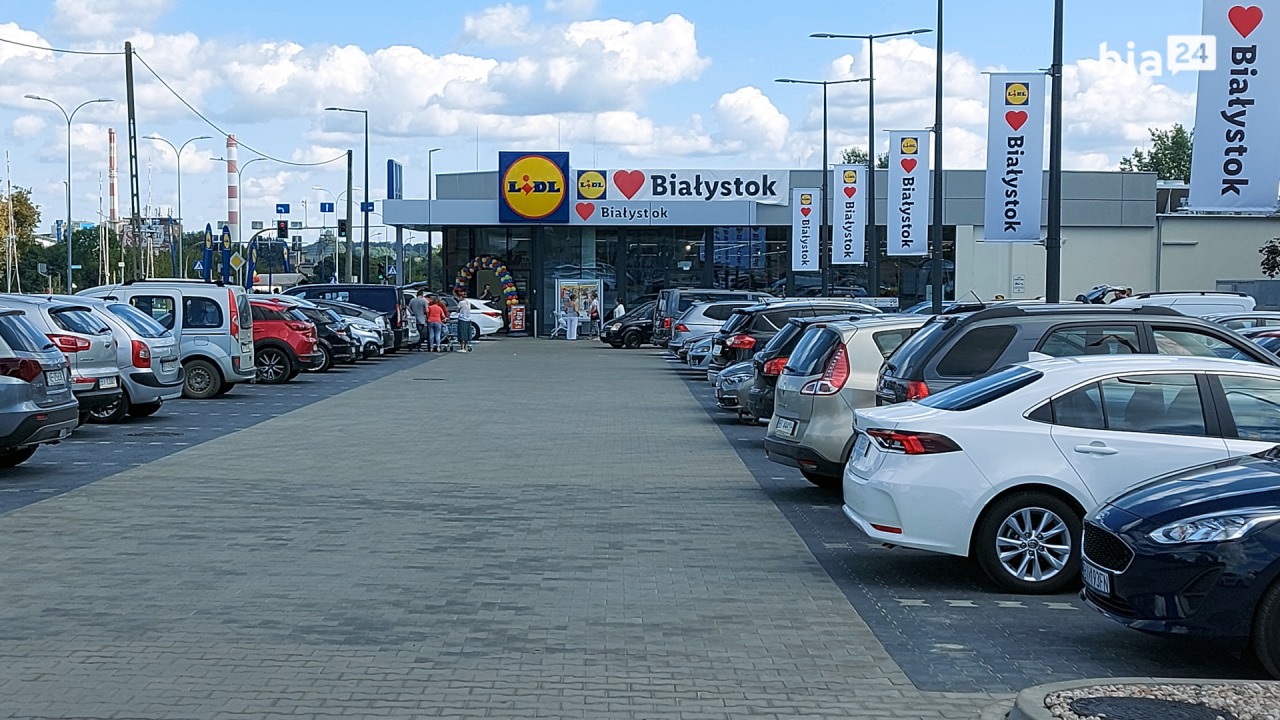 Sklep Lidl przy ul. Poleskiej w Białymstoku [fot. Bia24]