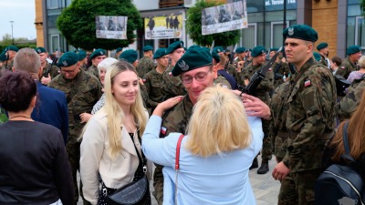 Przysięga wojskowa ochotników w&nbsp;Czarnej Białostockiej 