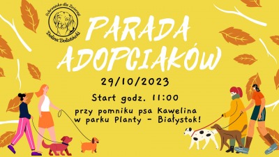 „Parada Adopciaków” - przemarsz psów adoptowanych z&nbsp;białostockiego schroniska