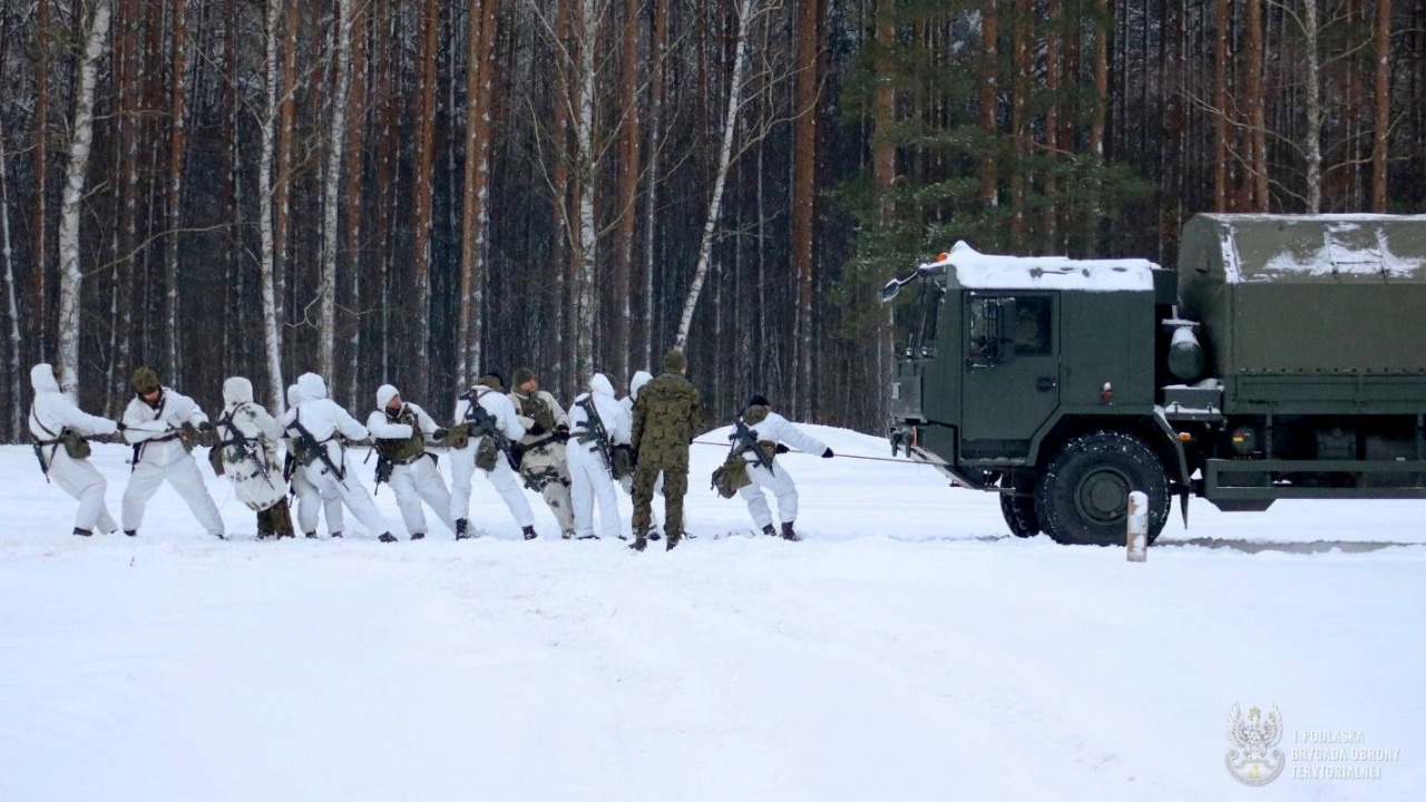 Zimowe szkolenie terytorialsów [fot. 1PBOT]