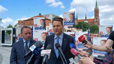 Eurowybory 2024. Radosław Sikorski popiera Tomasza Frankowskiego