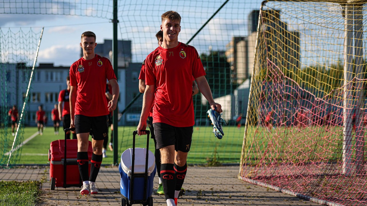 OSTATNI TRENING PRZED REWANŻEM Z FK PONIEWIEŻ.[fot. jagiellonia]