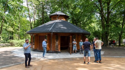Tężnia solna na&nbsp;Plantach już prawie gotowa