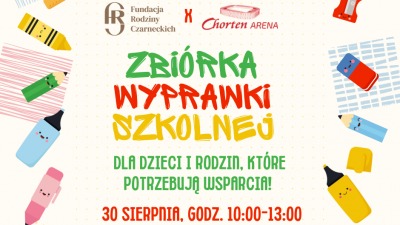 Zbiórka szkolnych wyprawek dla dzieci. Fundacja Rodziny Czarneckich apeluje o&nbsp;wsparcie